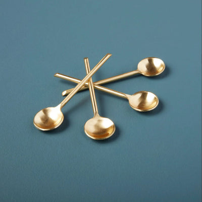 matte gold mini spoons