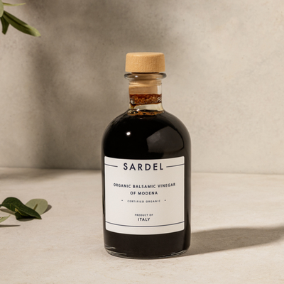 bottle of sardel balsamic vinegar