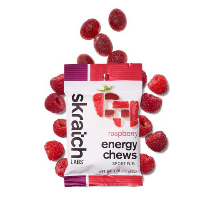 bag of raspberry energy chews